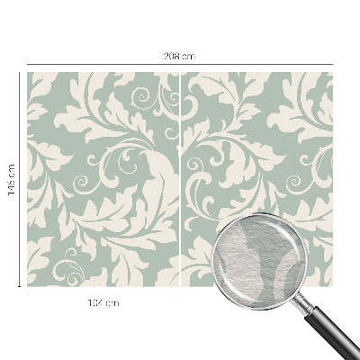 Vlies-Fototapete fürs Schlafzimmer Dekorative Blätter