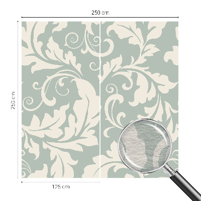 Vlies-Fototapete fürs Schlafzimmer Dekorative Blätter