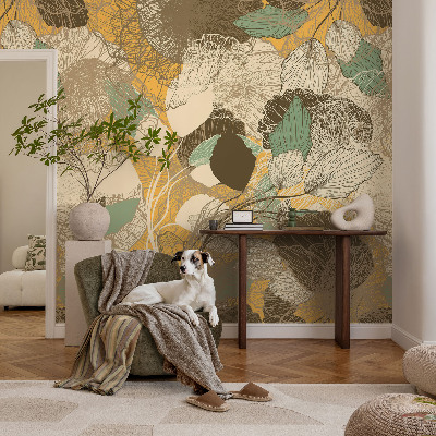 Vliestapete fürs Wohnzimmer Pflanzenschönheit