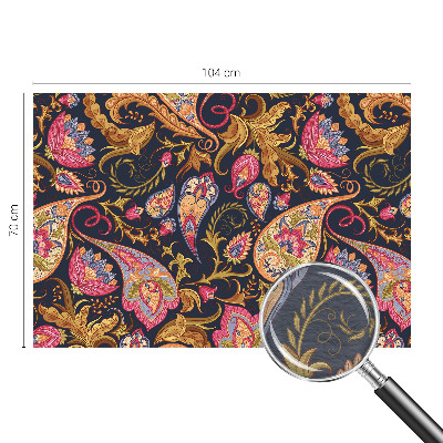 Vliestapete fürs Schlafzimmer mit buntem Paisley‑Motiv