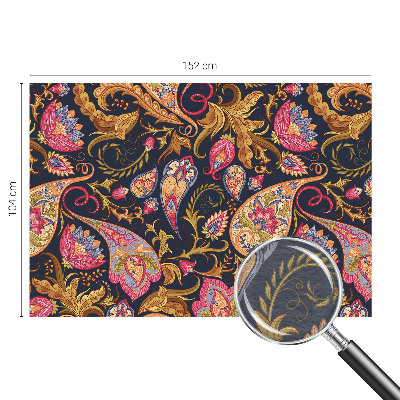 Vliestapete fürs Schlafzimmer mit buntem Paisley‑Motiv