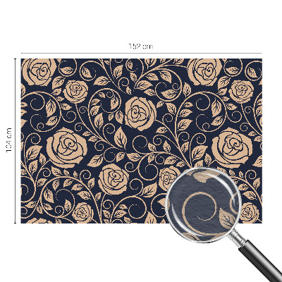 Moderne Vlies-Fototapete mit romantischem Blumenmotiv