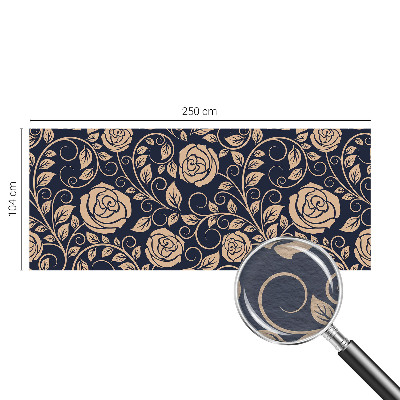 Moderne Vlies-Fototapete mit romantischem Blumenmotiv