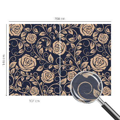 Moderne Vlies-Fototapete mit romantischem Blumenmotiv