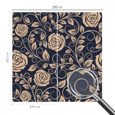 Moderne Vlies-Fototapete mit romantischem Blumenmotiv