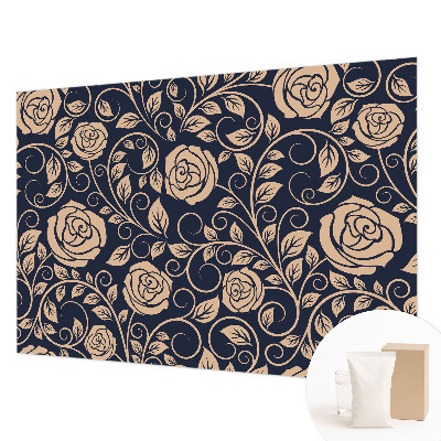 Moderne Vlies-Fototapete mit romantischem Blumenmotiv