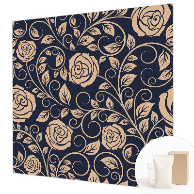 Moderne Vlies-Fototapete mit romantischem Blumenmotiv