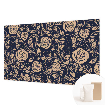 Moderne Vlies-Fototapete mit romantischem Blumenmotiv
