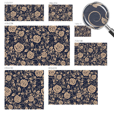 Moderne Vlies-Fototapete mit romantischem Blumenmotiv