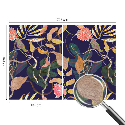 Motivtapete mit pflanzlichem Motiv in elegantem Design