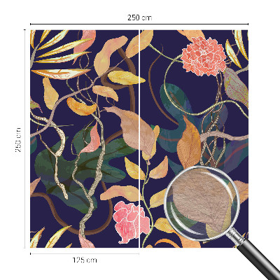 Motivtapete mit pflanzlichem Motiv in elegantem Design