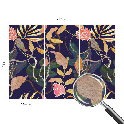 Motivtapete mit pflanzlichem Motiv in elegantem Design