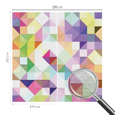 Wand-Fototapete mit bunten Formen