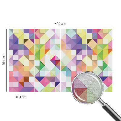 Wand-Fototapete mit bunten Formen