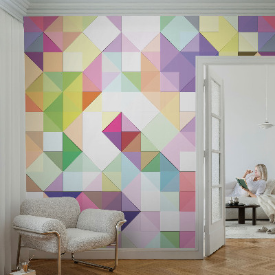 Wand-Fototapete mit bunten Formen