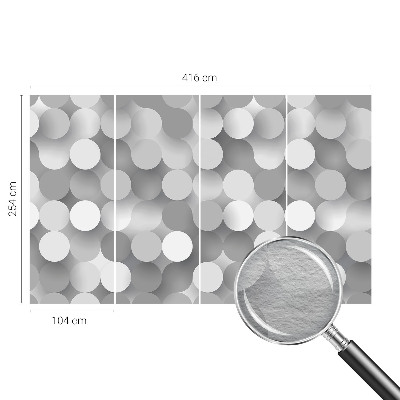Vlies-Fototapete mit grauen Kreisen