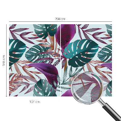 Fototapete fürs Schlafzimmer Tropische Zusammensetzung