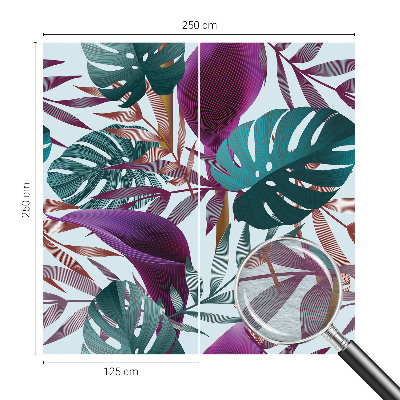 Fototapete fürs Schlafzimmer Tropische Zusammensetzung