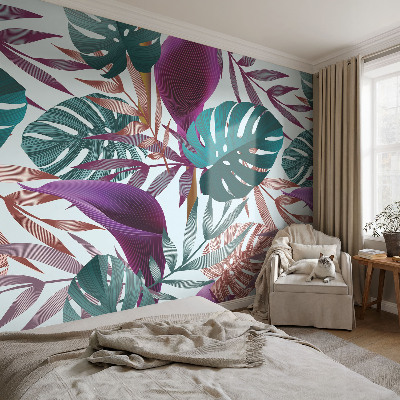 Fototapete fürs Schlafzimmer mit tropischem Motiv
