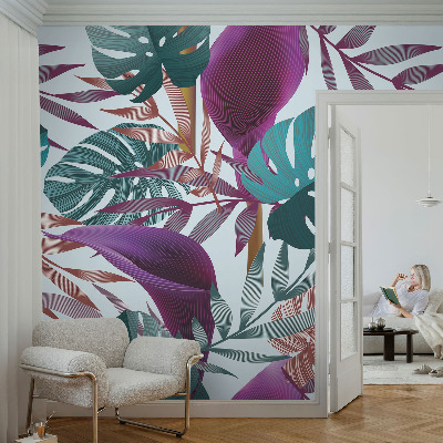 Fototapete fürs Schlafzimmer mit tropischem Motiv