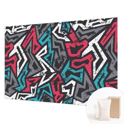 Motivtapete aus Vlies mit abstraktem Mosaikdesign