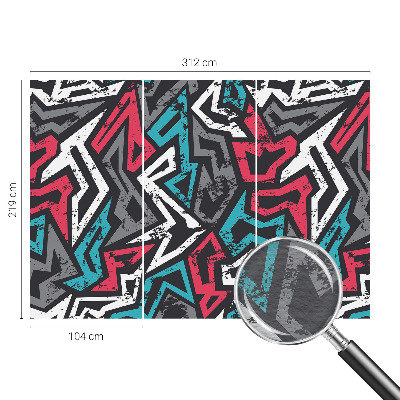 Motivtapete aus Vlies mit abstraktem Mosaikdesign