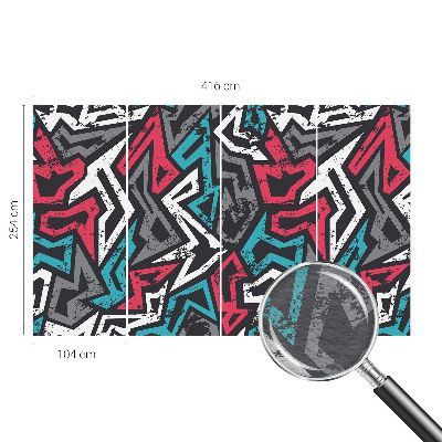 Motivtapete aus Vlies mit abstraktem Mosaikdesign