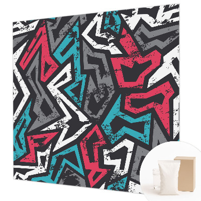 Motivtapete aus Vlies mit abstraktem Mosaikdesign