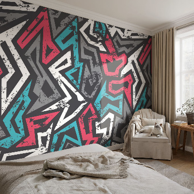 Motivtapete aus Vlies mit abstraktem Mosaikdesign