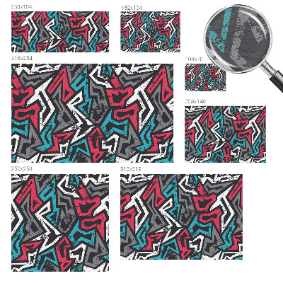 Motivtapete aus Vlies mit abstraktem Mosaikdesign