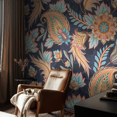 Vlies-Fototapete fürs Schlafzimmer mit floralem Muster