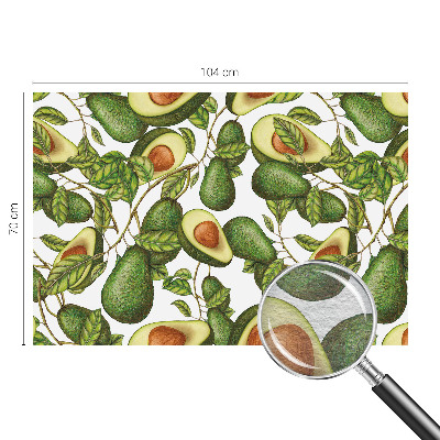 Bedruckte Vlies-Fototapete mit Avocado-Muster