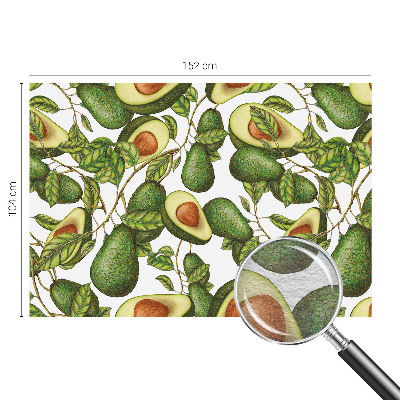 Bedruckte Vlies-Fototapete Avocado-Muster
