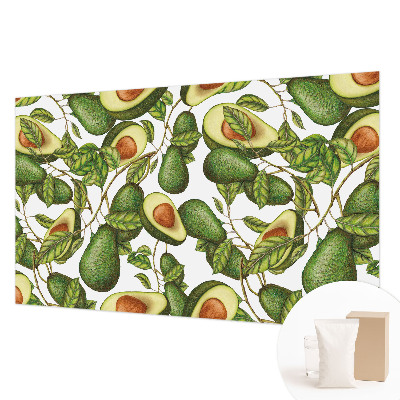 Bedruckte Vlies-Fototapete Avocado-Muster