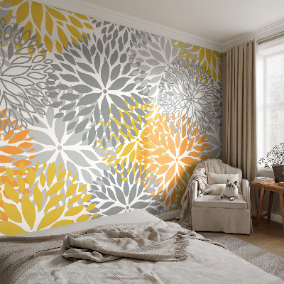 Moderne Vlies-Fototapete mit dem Motiv „Blumenenergie“
