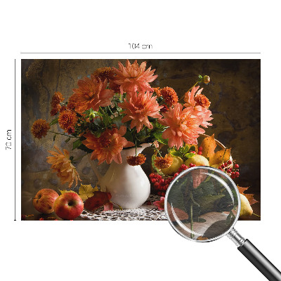Wand-Fototapete mit einer herbstlichen Komposition