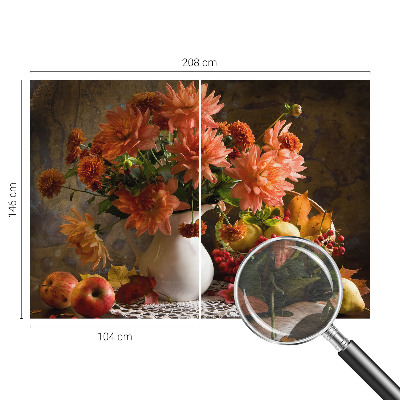 Wand-Fototapete mit einer herbstlichen Komposition