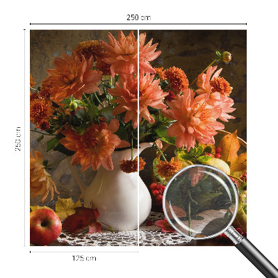 Wand-Fototapete mit einer herbstlichen Komposition