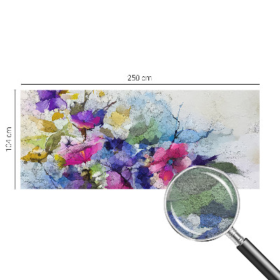 Fototapete mit abstraktem Blumenmotiv