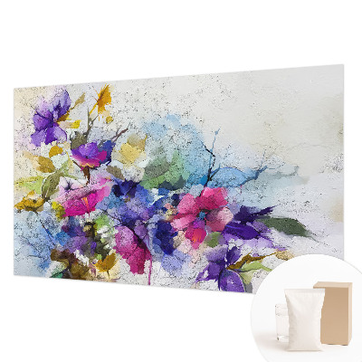 Fototapete mit abstraktem Blumenmotiv