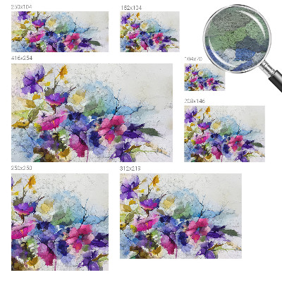 Fototapete mit abstraktem Blumenmotiv