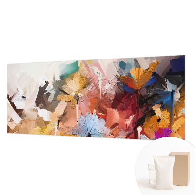 Fototapete fürs Wohnzimmer Florale Abstraktion