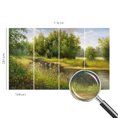 Vlies-Fototapete mit einem Motiv einer ländlichen Landschaft