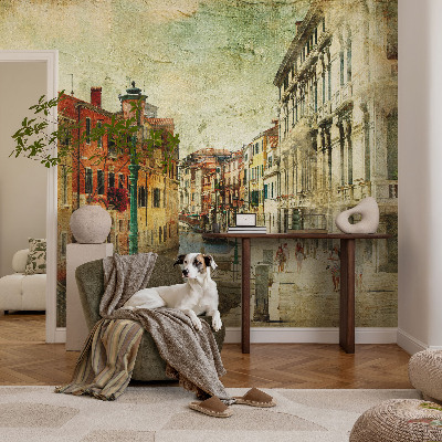 Fototapete fürs Schlafzimmer mit einem Stadteindruck