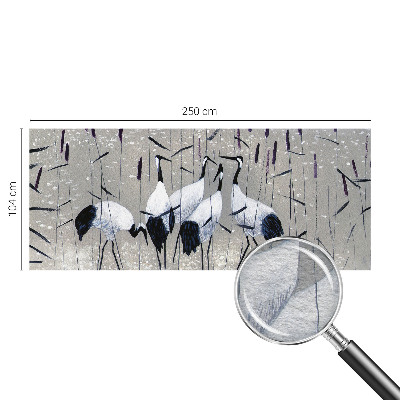 Fototapete aus Vlies Harmonische Kraniche