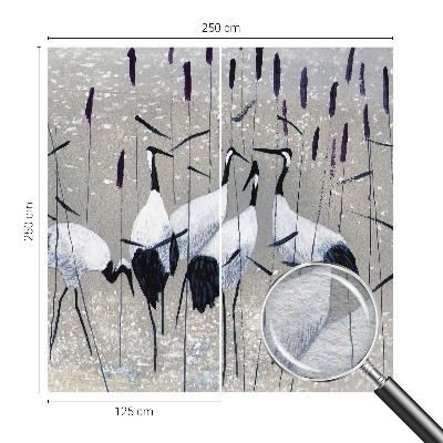 Fototapete aus Vlies mit harmonischem Kranichmotiv