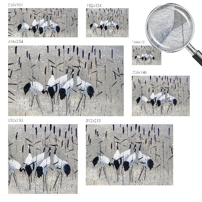 Fototapete aus Vlies mit harmonischem Kranichmotiv