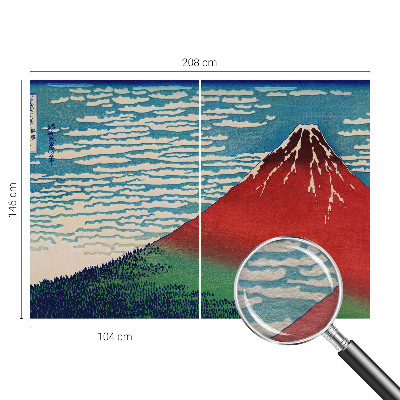 Vliestapete fürs Wohnzimmer Roter Berg