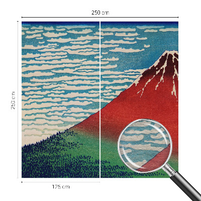 Vliestapete fürs Wohnzimmer Roter Berg