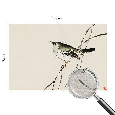 Bedruckte Vlies-Fototapete mit harmonischem Vogelmotiv